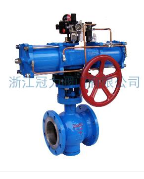 法蘭式V型球閥合流、分流、及流向自由的切換！