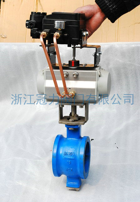 氣動V型調節球閥的工作機制